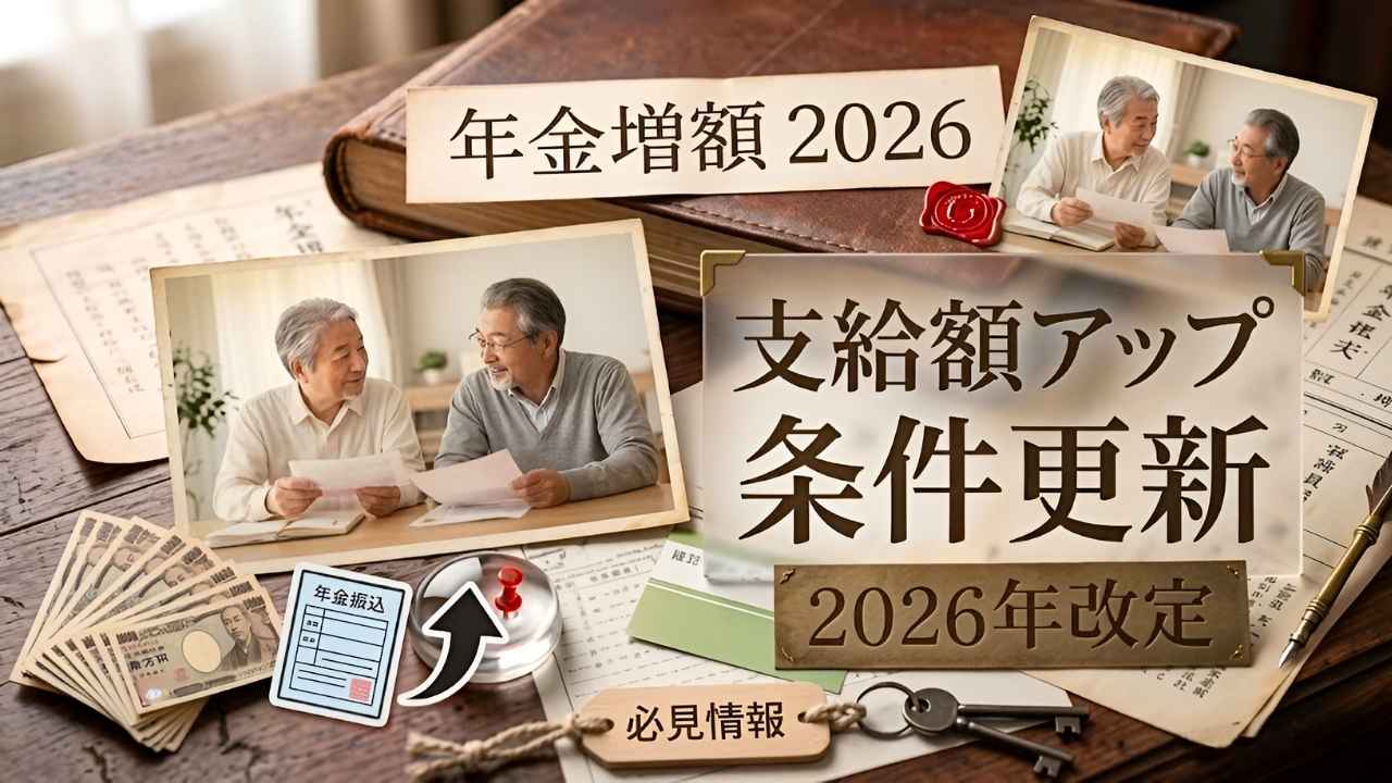 日本の老齢年金制度改定2026|高齢者経済支援拡大と新しい受給資格