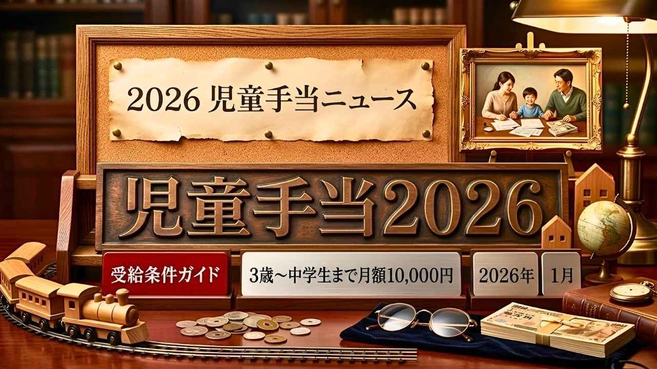 日本の児童手当制度改定2026｜月額15,000円支給と申請方法の最新情報