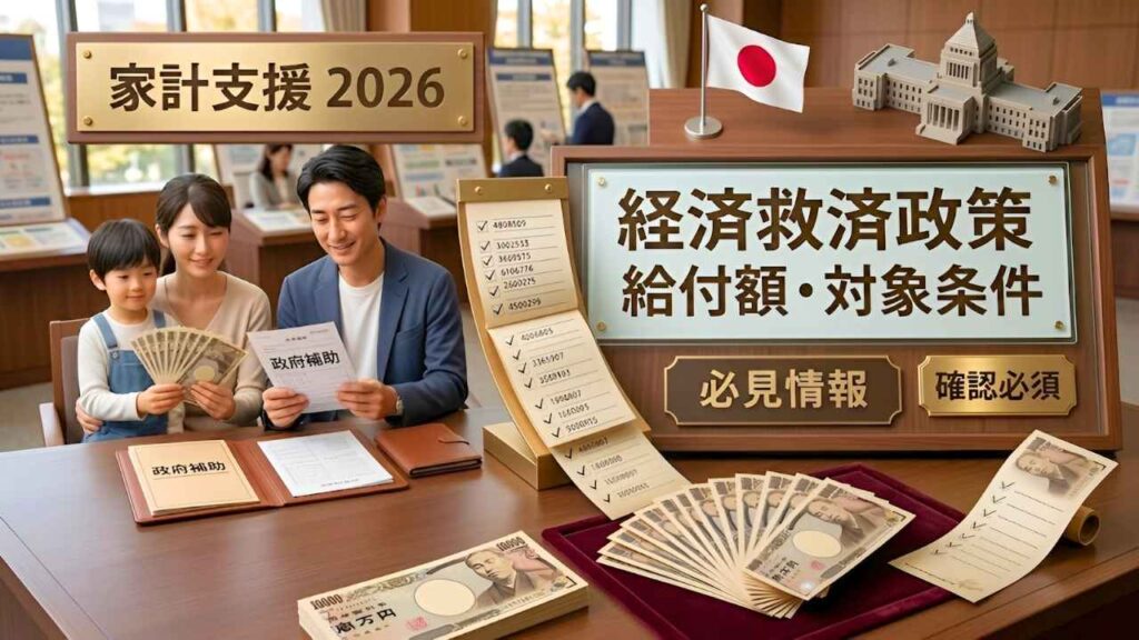 2026年最新 日本の経済救済政策｜家計支援プログラムの給付額と対象条件を徹底解説