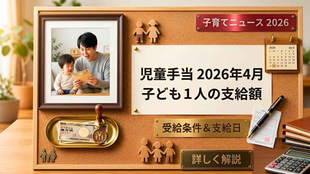 2026年日本の児童手当｜4月支給開始の受給条件と子ども1人あたり金額・支給日を分析
