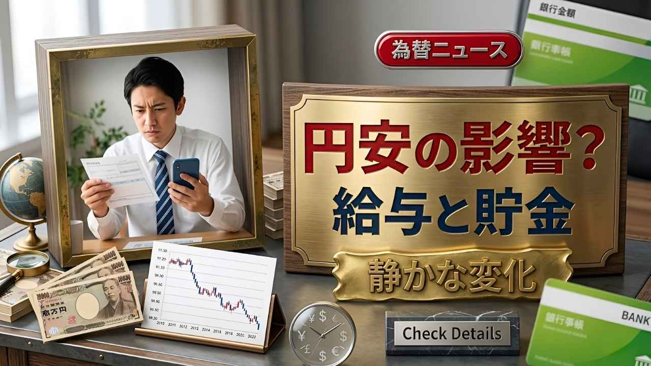 円安の影響2026最新情報|給与と貯金に静かに広がる生活リスクと家計への影響を徹底解説