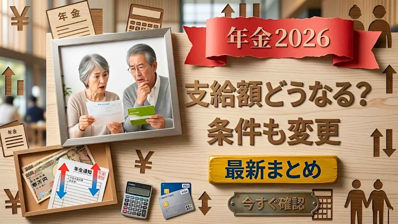2026年年金制度アップデート｜受給資格と支給額の変更点をまとめた最新情報