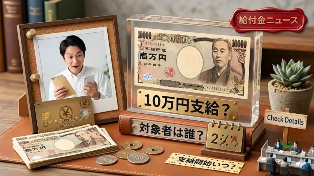 10万円現金支援制度2026|受給資格と支給開始時期の最新情報と生活への影響