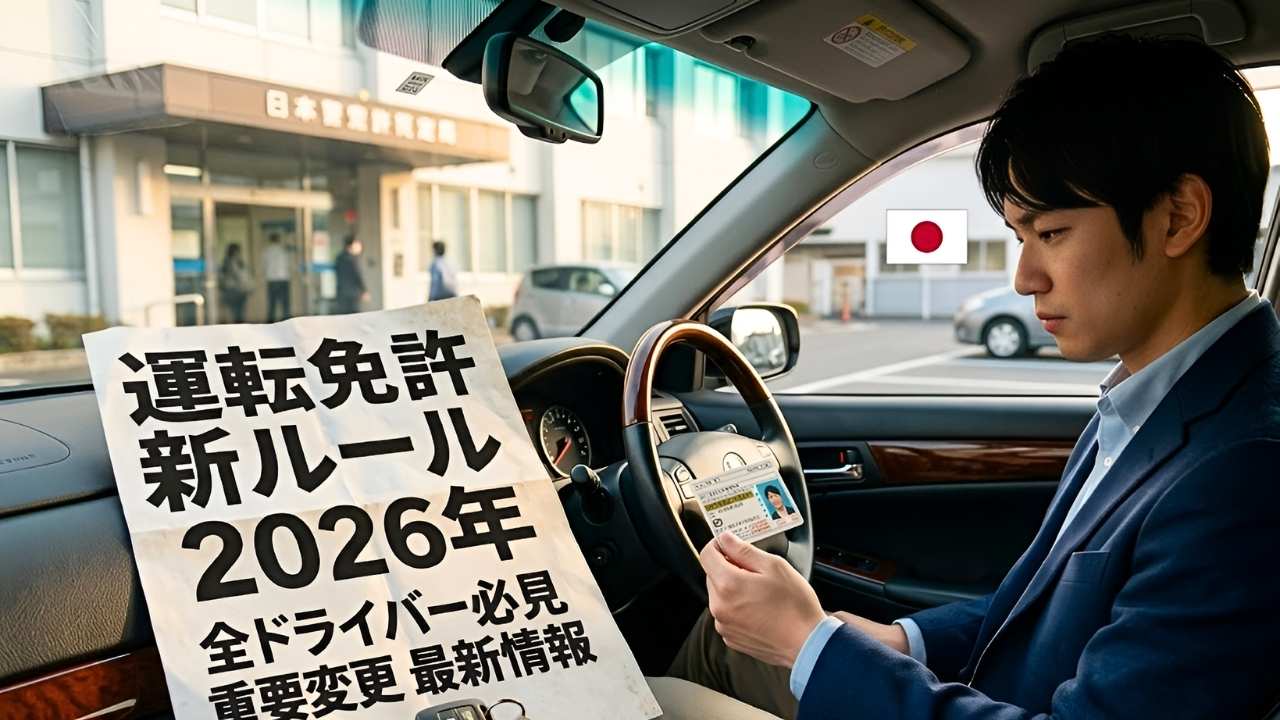 2026年日本の運転免許ルール|改正内容と運転前に知っておくべき重要事項
