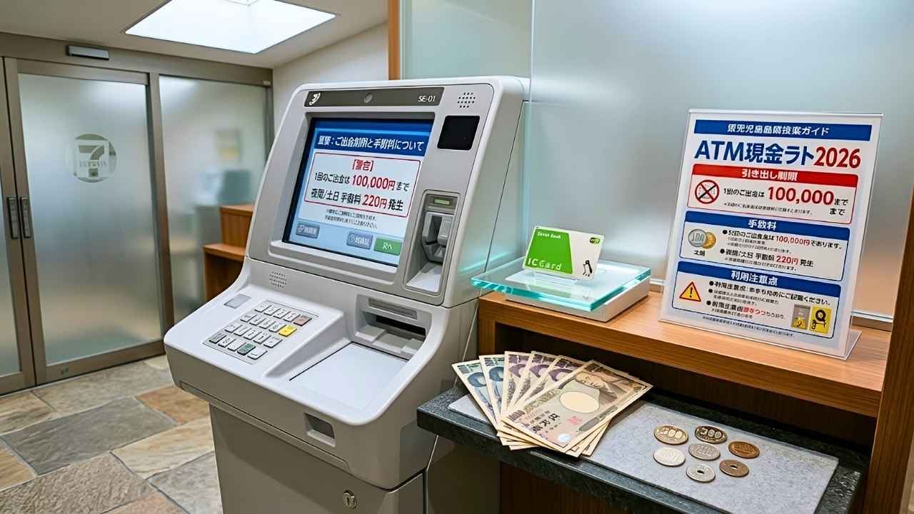 日本のATM現金制限2026|引き出し上限と新手数料の仕組みを完全解説