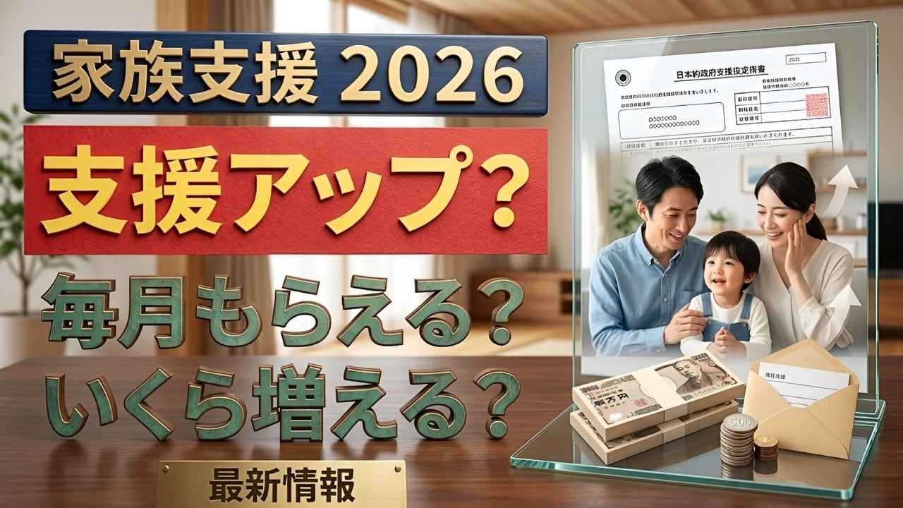 日本の家族向け支援2026｜家庭が受け取る新しい月額給付と家計への影響