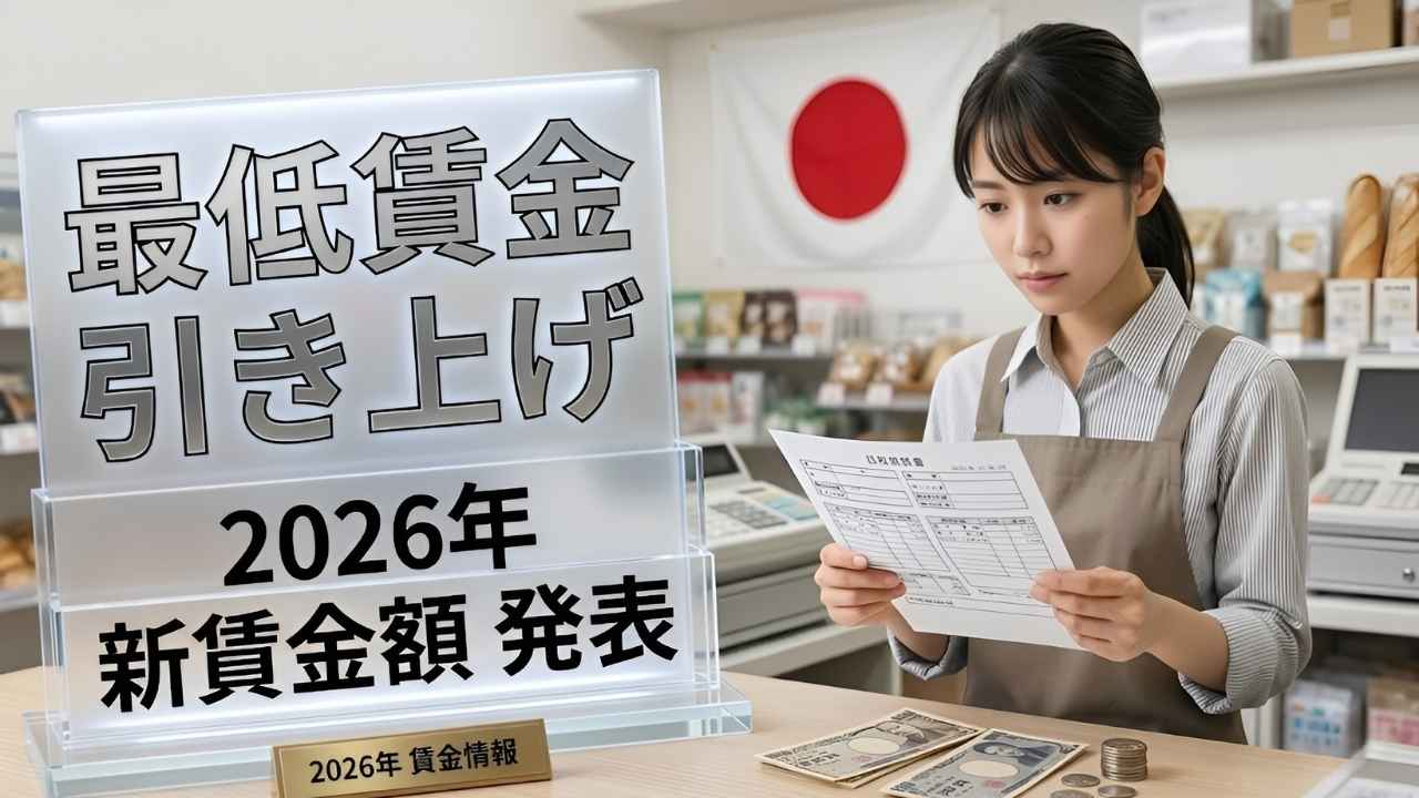2026年最低賃金ガイド｜日本政府が発表した従業員向け新しい賃金額