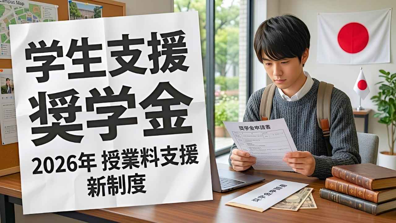 学生支援2026 新奨学金制度と授業料補助プログラム解説