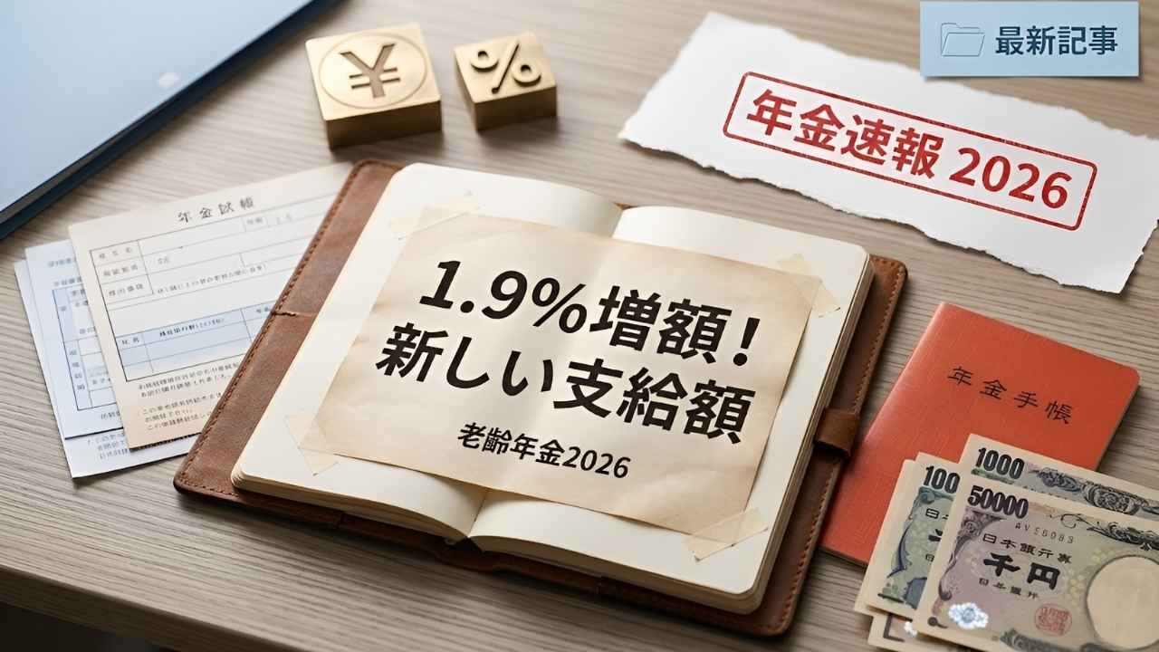 2026年日本の老齢年金制度改定｜1.9％引き上げで新しい支給額を発表し生活安定を支援