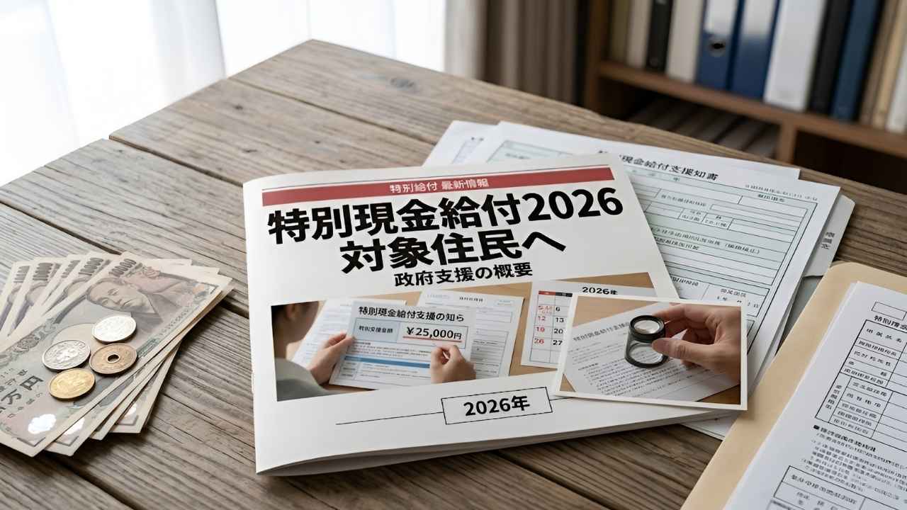 日本の特別現金給付2026｜対象住民向け現金支援の改定ポイントと生活への影響
