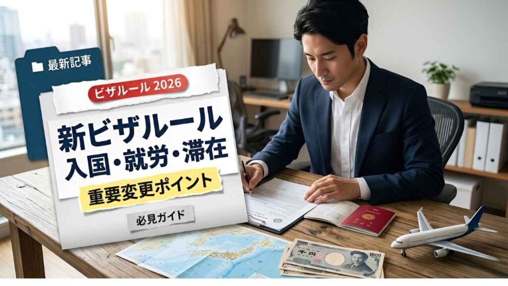2026年日本の新しいビザルール｜入国・就労許可・滞在条件の変更点を徹底解説