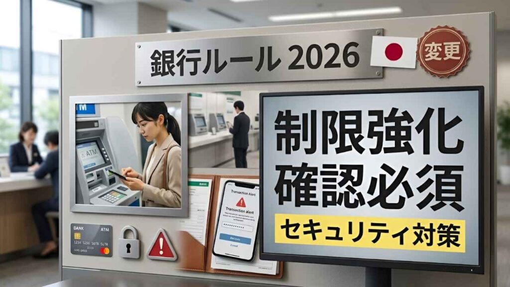 2026年日本の銀行ルール改正｜利用者向け新しい制限とセキュリティ確認の最新情報