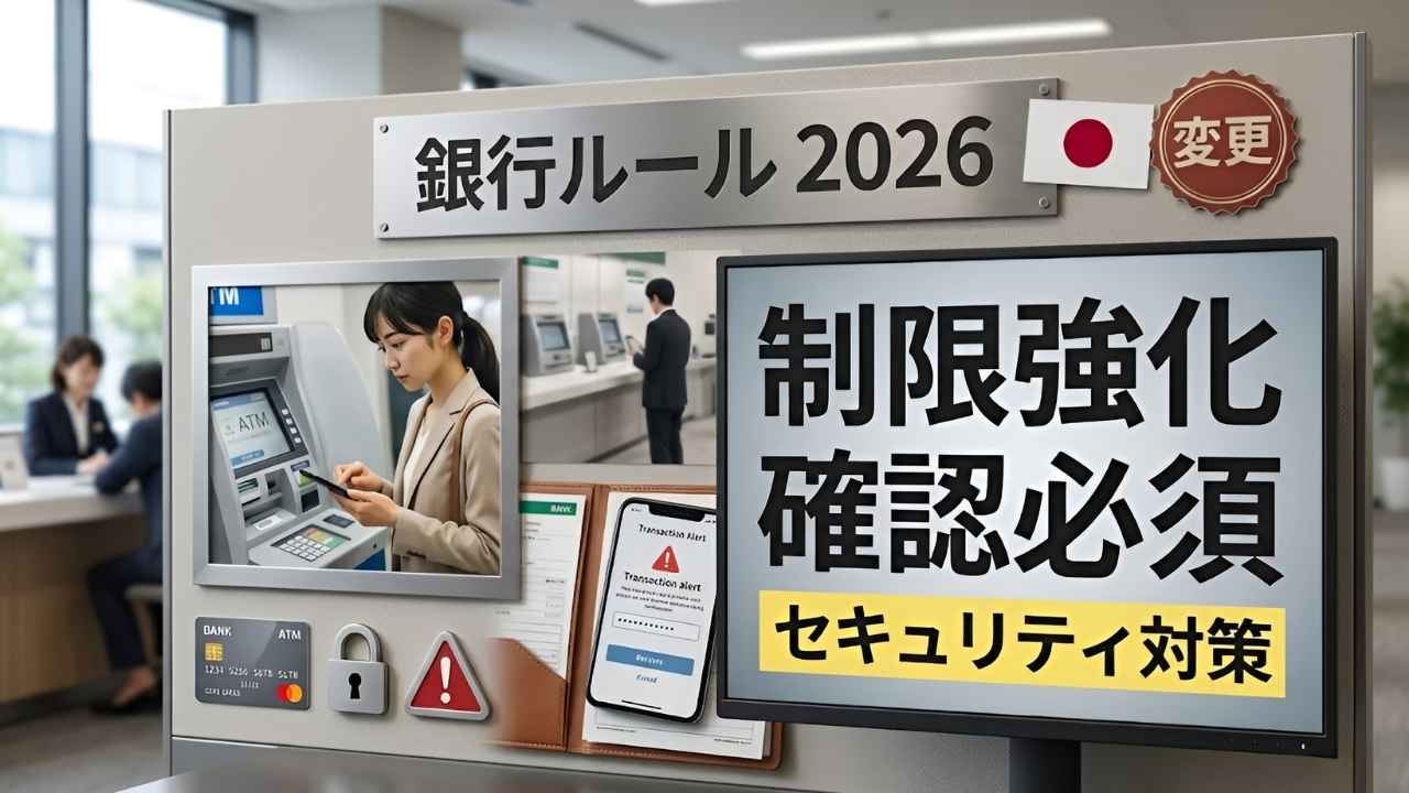 2026年日本の銀行ルール改正｜利用者向け新しい制限とセキュリティ確認の最新情報