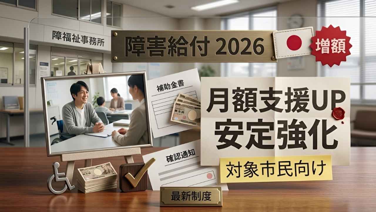 2026年日本の障害給付金最新情報｜対象市民向け月額支援を増額し経済的安定と生活費負担軽減を強化