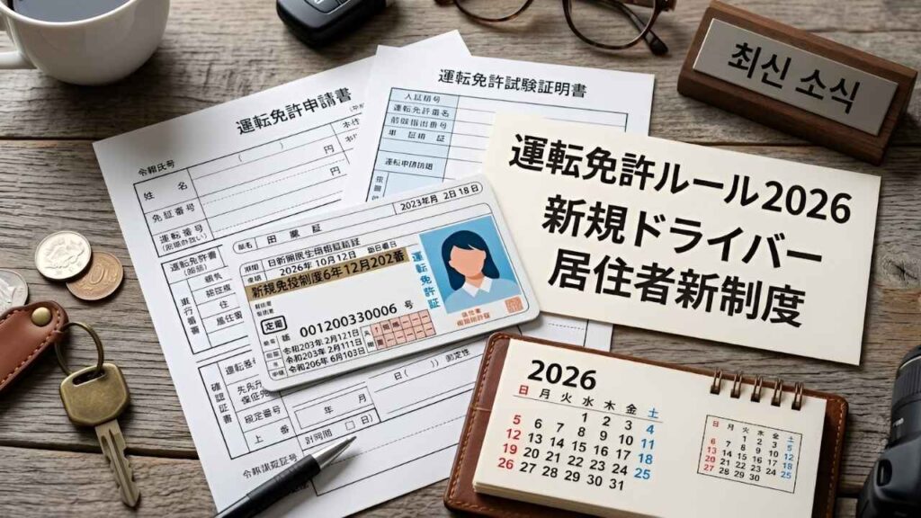 2026年日本の運転免許ルール最新情報｜新規ドライバーと居住者が知っておくべき試験基準と取得要件