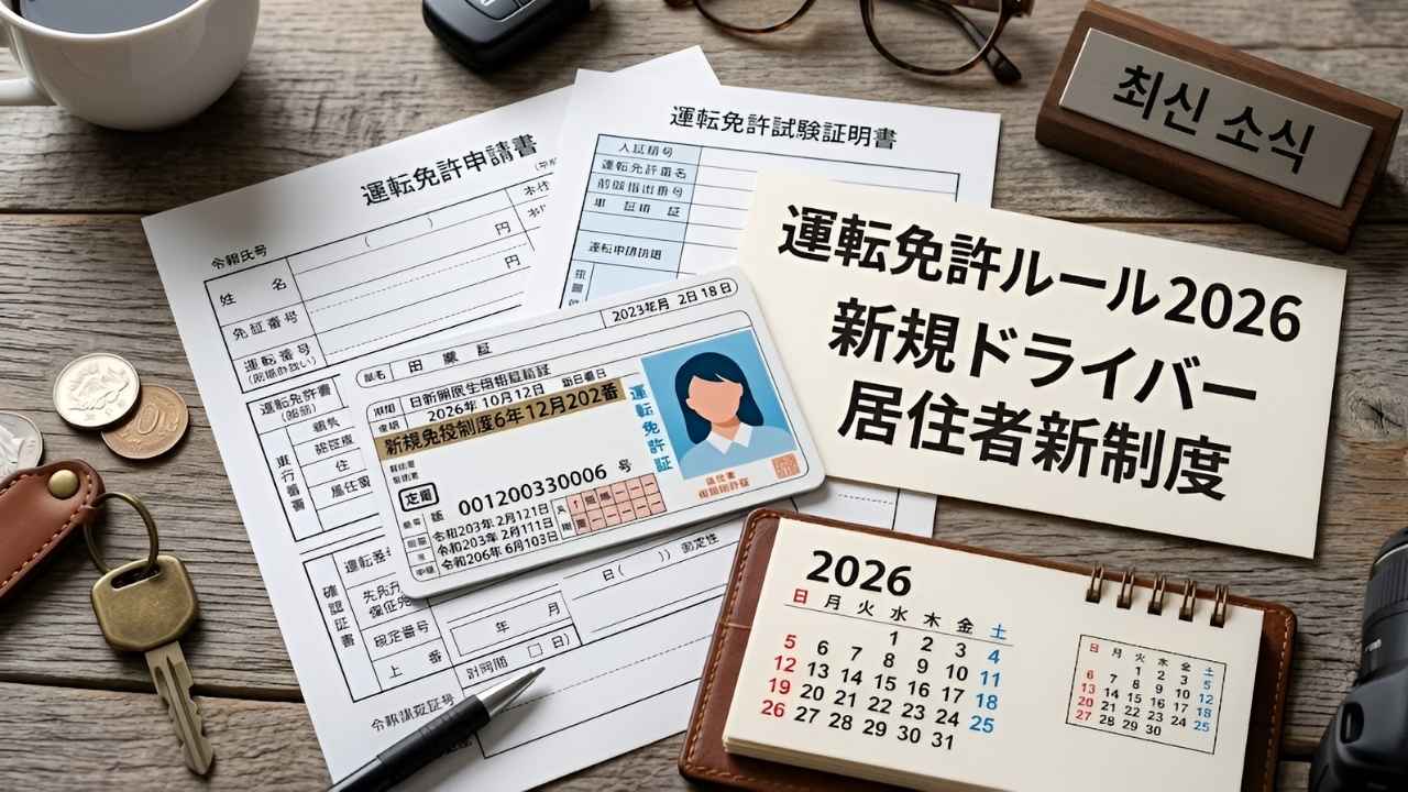 2026年日本の運転免許ルール最新情報｜新規ドライバーと居住者が知っておくべき試験基準と取得要件