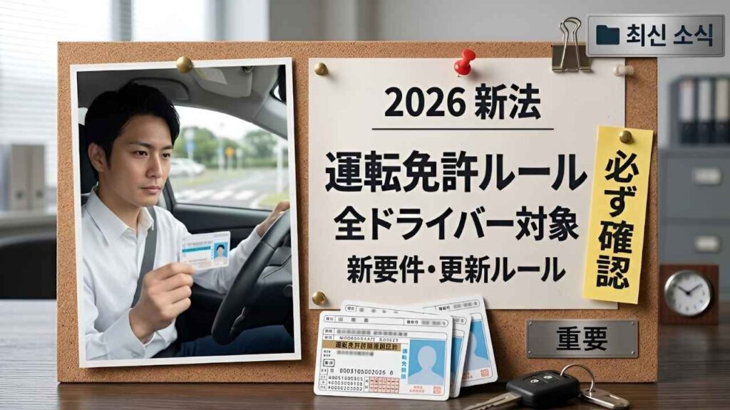 2026年日本の運転免許ルール改正最新情報｜すべてのドライバーが知るべき新法と試験基準